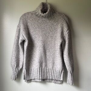 Cozy Gray Turtleneck Sweater